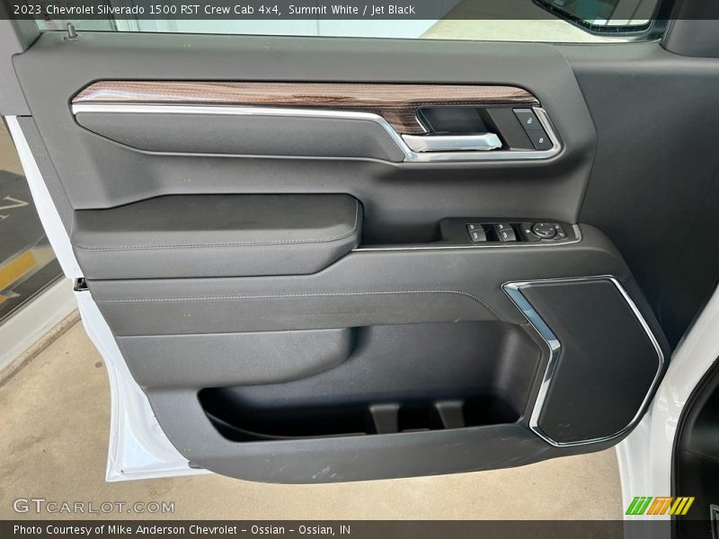 Summit White / Jet Black 2023 Chevrolet Silverado 1500 RST Crew Cab 4x4