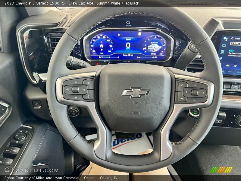 Summit White / Jet Black 2023 Chevrolet Silverado 1500 RST Crew Cab 4x4
