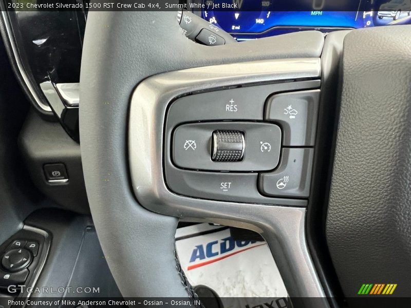 Summit White / Jet Black 2023 Chevrolet Silverado 1500 RST Crew Cab 4x4