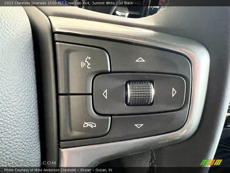 Summit White / Jet Black 2023 Chevrolet Silverado 1500 RST Crew Cab 4x4