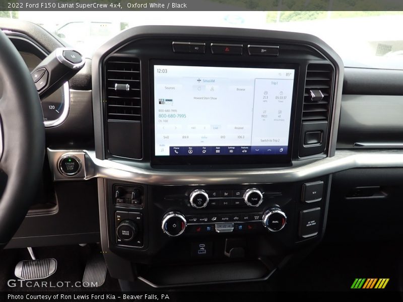 Oxford White / Black 2022 Ford F150 Lariat SuperCrew 4x4
