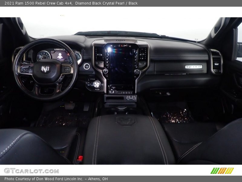 Diamond Black Crystal Pearl / Black 2021 Ram 1500 Rebel Crew Cab 4x4