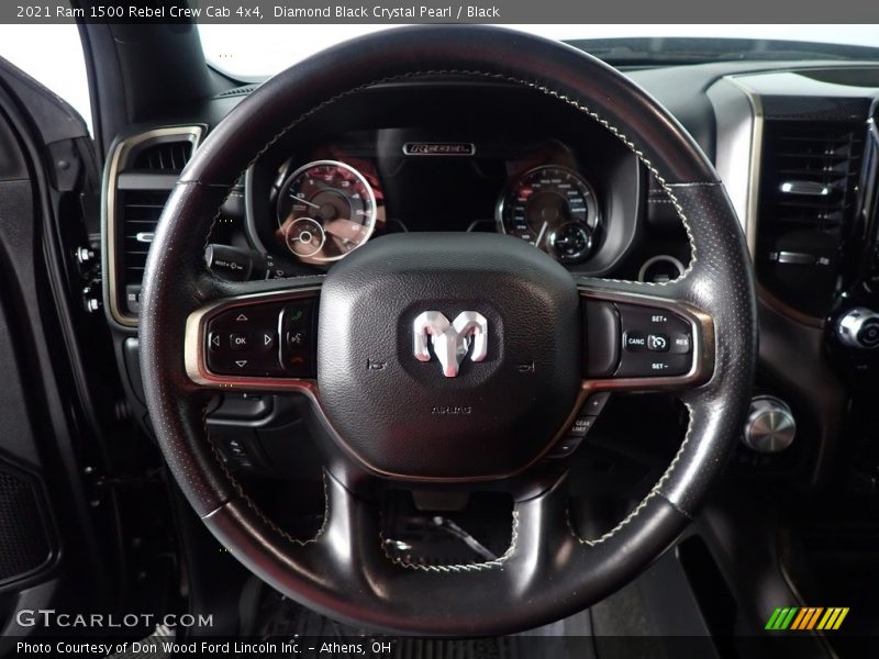 Diamond Black Crystal Pearl / Black 2021 Ram 1500 Rebel Crew Cab 4x4