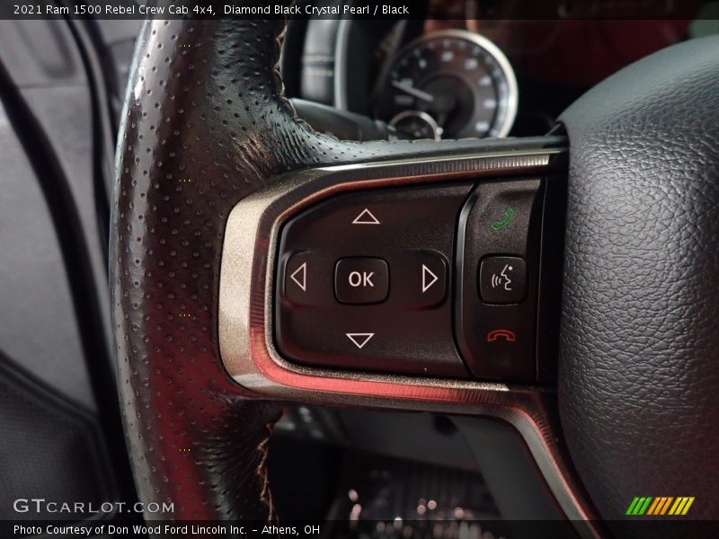 Diamond Black Crystal Pearl / Black 2021 Ram 1500 Rebel Crew Cab 4x4