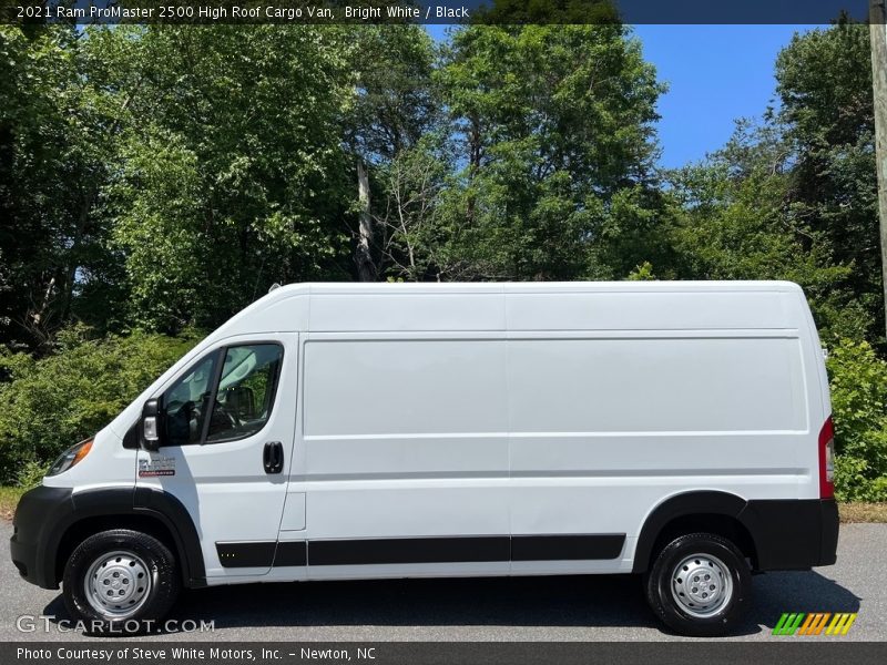 Bright White / Black 2021 Ram ProMaster 2500 High Roof Cargo Van