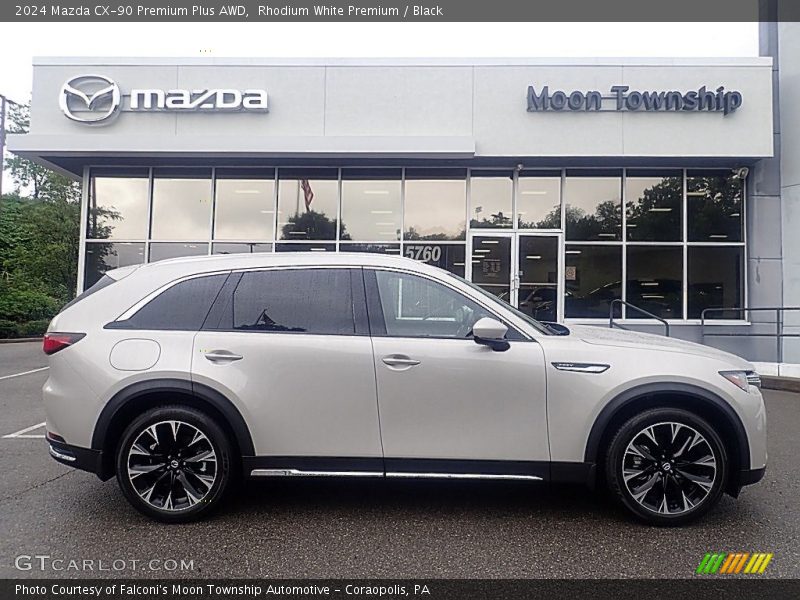 Rhodium White Premium / Black 2024 Mazda CX-90 Premium Plus AWD