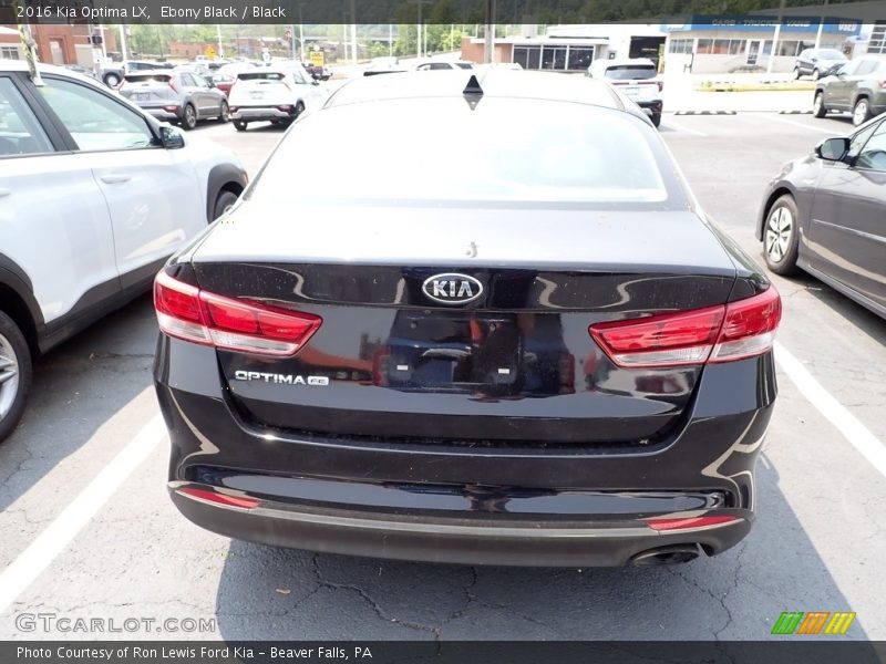 Ebony Black / Black 2016 Kia Optima LX