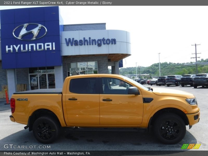 Cyber Orange Metallic / Ebony 2021 Ford Ranger XLT SuperCrew 4x4