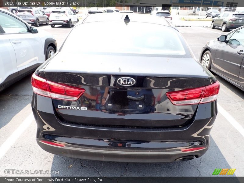 Ebony Black / Black 2016 Kia Optima LX