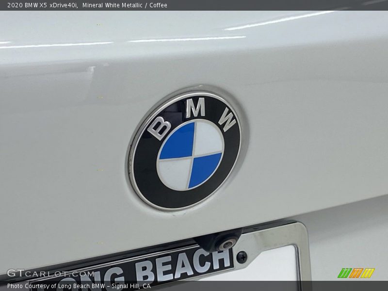 Mineral White Metallic / Coffee 2020 BMW X5 xDrive40i