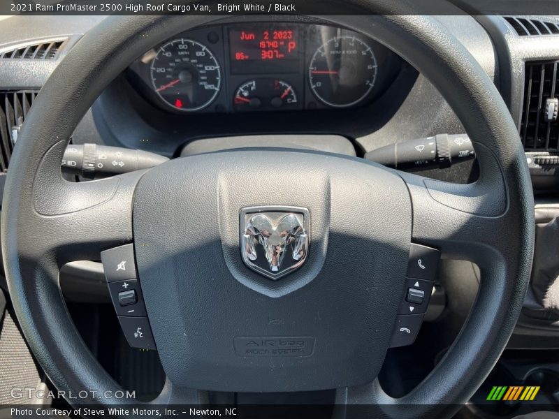 Bright White / Black 2021 Ram ProMaster 2500 High Roof Cargo Van