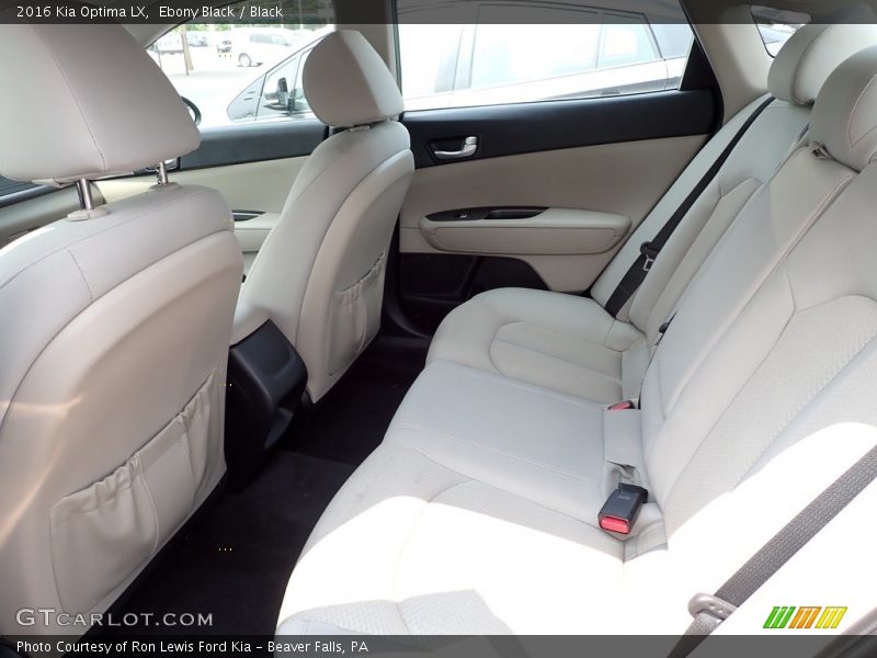 Rear Seat of 2016 Optima LX
