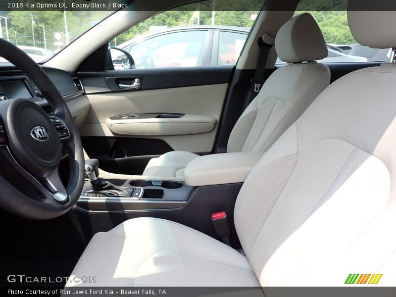 Front Seat of 2016 Optima LX