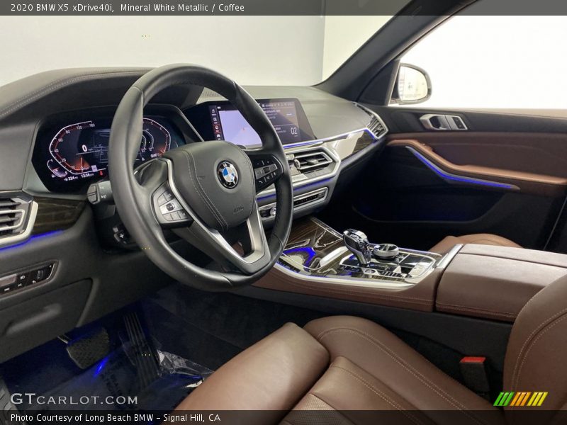Mineral White Metallic / Coffee 2020 BMW X5 xDrive40i