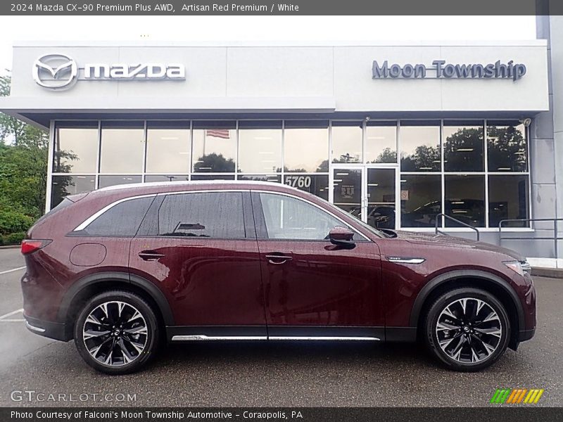Artisan Red Premium / White 2024 Mazda CX-90 Premium Plus AWD