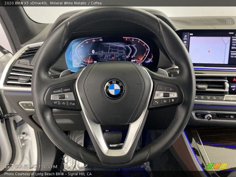 Mineral White Metallic / Coffee 2020 BMW X5 xDrive40i