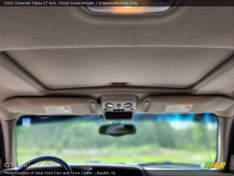 Forest Green Metallic / Graphite/Medium Gray 2002 Chevrolet Tahoe LT 4x4