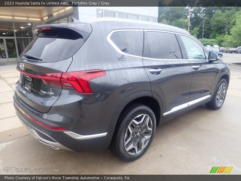 Portofino Gray / Gray 2023 Hyundai Santa Fe Limited AWD