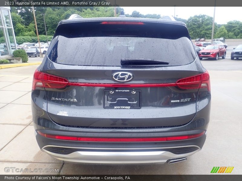 Portofino Gray / Gray 2023 Hyundai Santa Fe Limited AWD