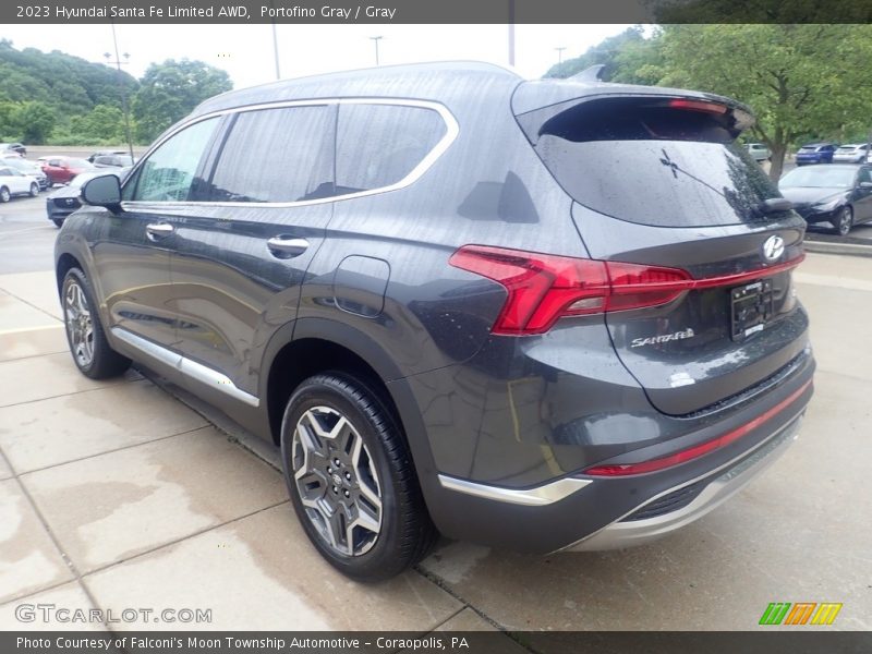 Portofino Gray / Gray 2023 Hyundai Santa Fe Limited AWD