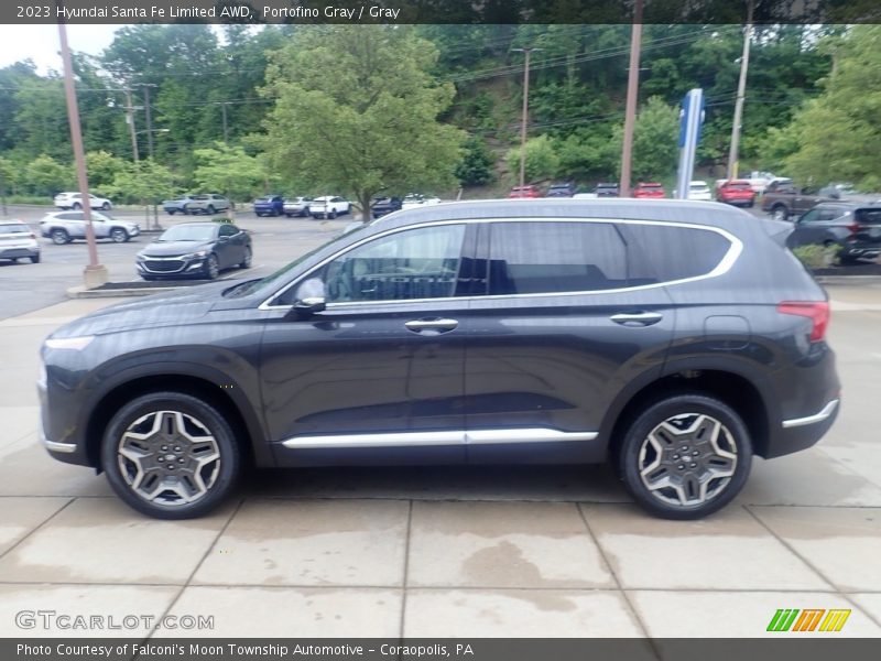 Portofino Gray / Gray 2023 Hyundai Santa Fe Limited AWD