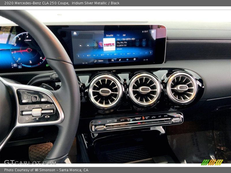 Controls of 2020 CLA 250 Coupe