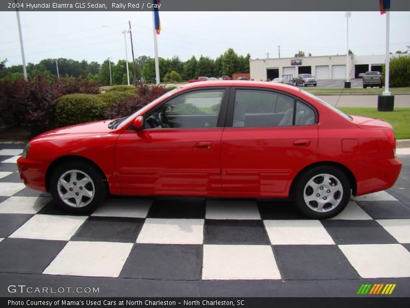 Rally Red / Gray 2004 Hyundai Elantra GLS Sedan