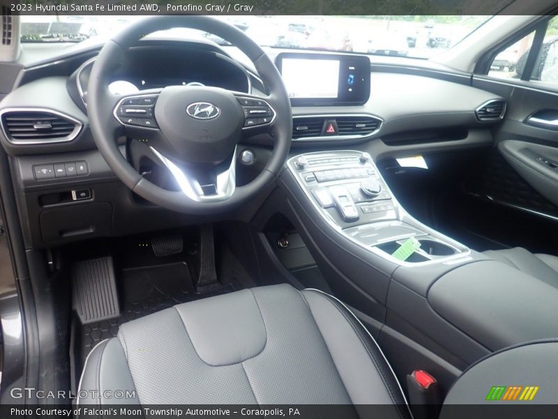 Portofino Gray / Gray 2023 Hyundai Santa Fe Limited AWD