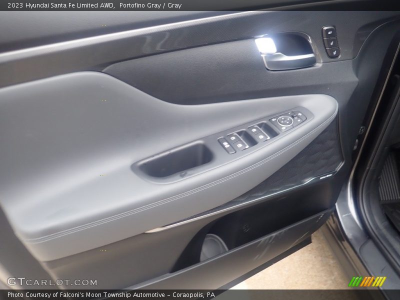 Portofino Gray / Gray 2023 Hyundai Santa Fe Limited AWD