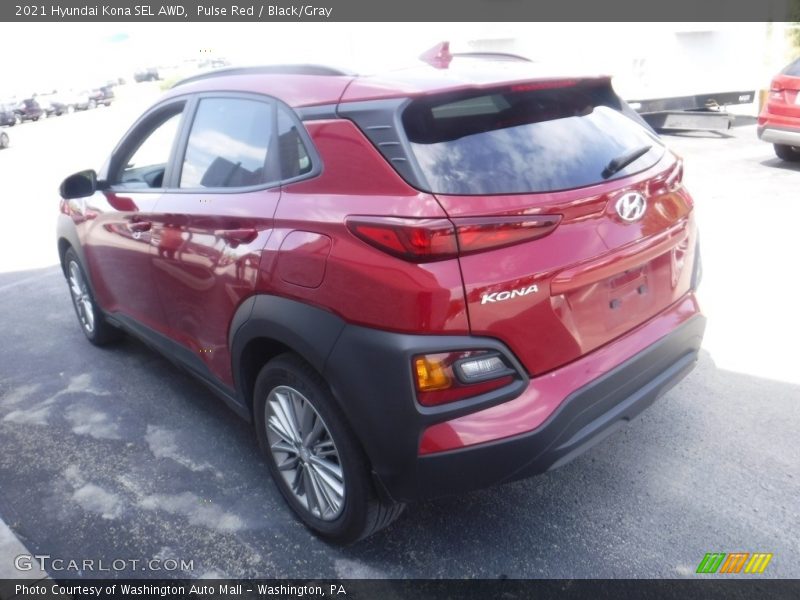 Pulse Red / Black/Gray 2021 Hyundai Kona SEL AWD