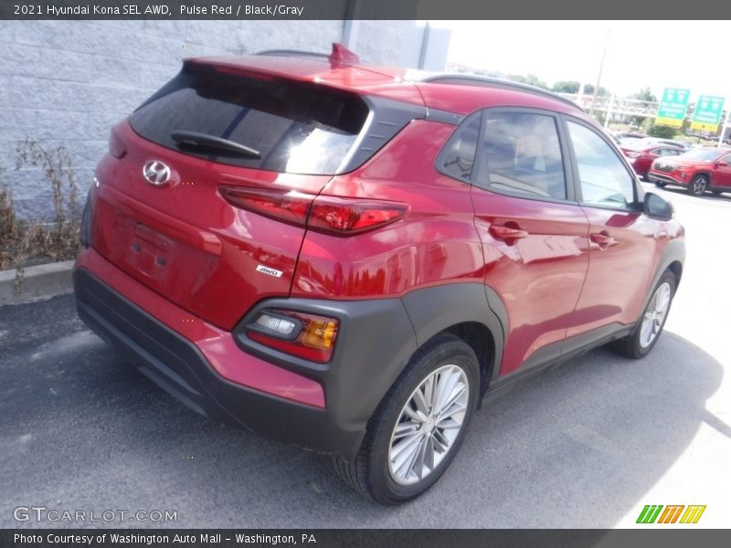 Pulse Red / Black/Gray 2021 Hyundai Kona SEL AWD