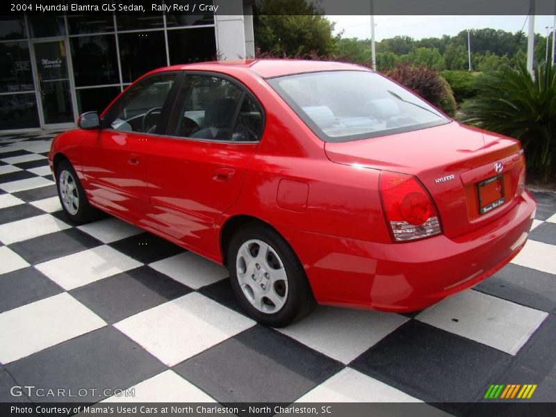 Rally Red / Gray 2004 Hyundai Elantra GLS Sedan