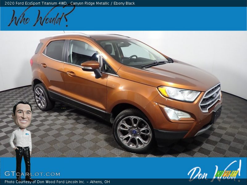 Canyon Ridge Metallic / Ebony Black 2020 Ford EcoSport Titanium 4WD