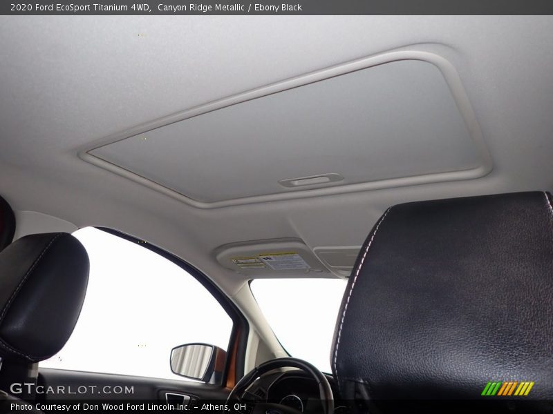 Canyon Ridge Metallic / Ebony Black 2020 Ford EcoSport Titanium 4WD