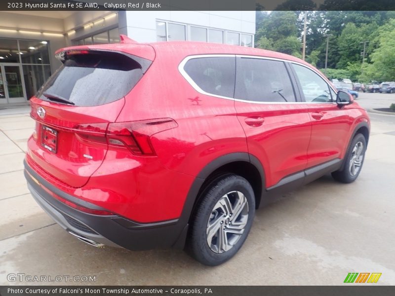 Calypso Red / Black 2023 Hyundai Santa Fe SE AWD