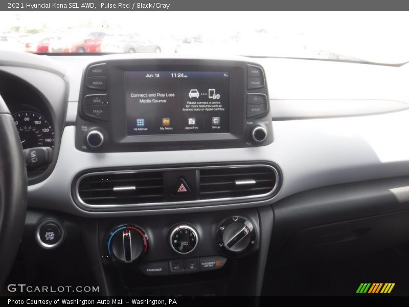 Pulse Red / Black/Gray 2021 Hyundai Kona SEL AWD