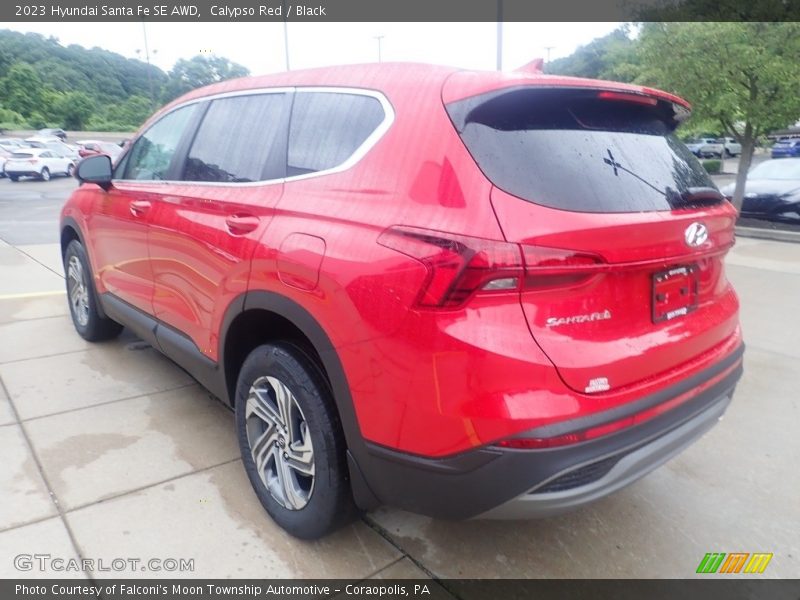 Calypso Red / Black 2023 Hyundai Santa Fe SE AWD
