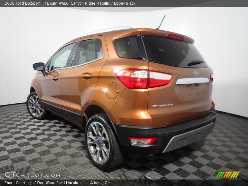 Canyon Ridge Metallic / Ebony Black 2020 Ford EcoSport Titanium 4WD