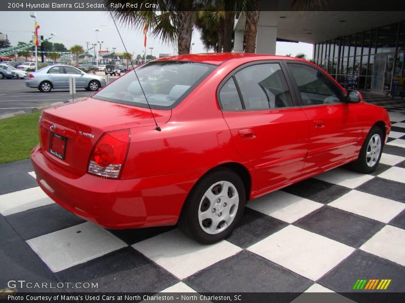 Rally Red / Gray 2004 Hyundai Elantra GLS Sedan