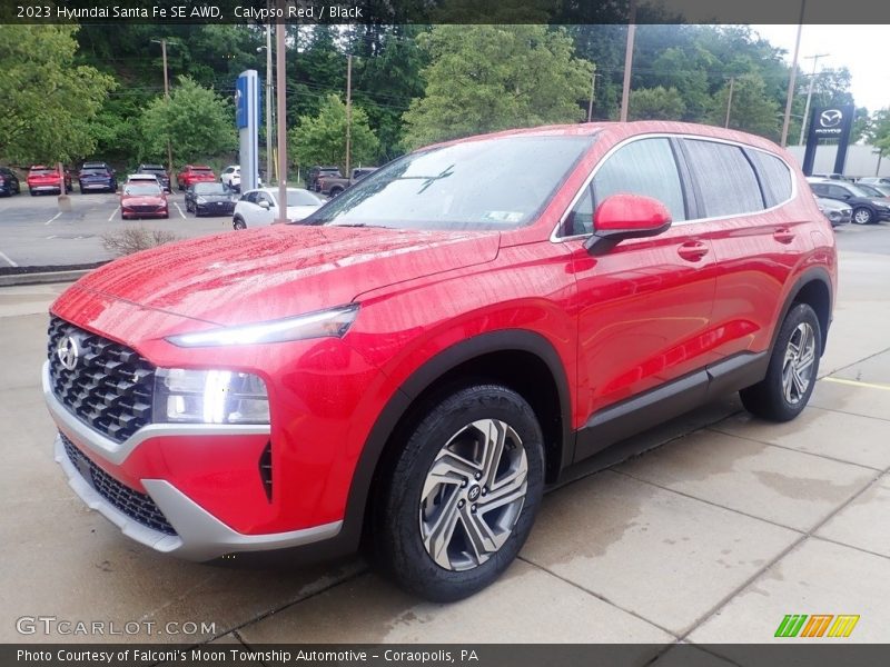Calypso Red / Black 2023 Hyundai Santa Fe SE AWD