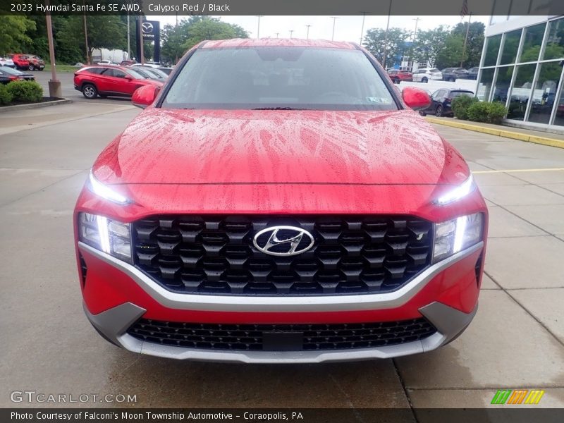 Calypso Red / Black 2023 Hyundai Santa Fe SE AWD