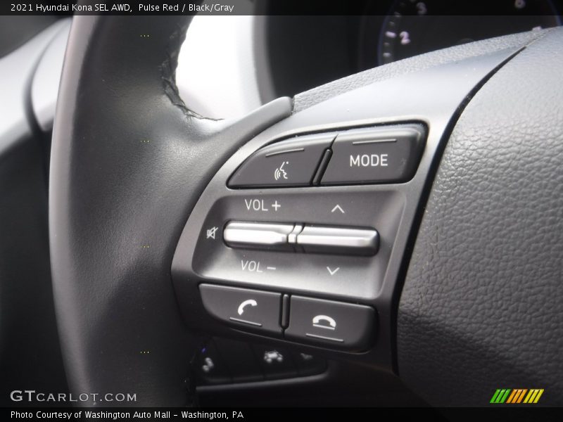 Pulse Red / Black/Gray 2021 Hyundai Kona SEL AWD