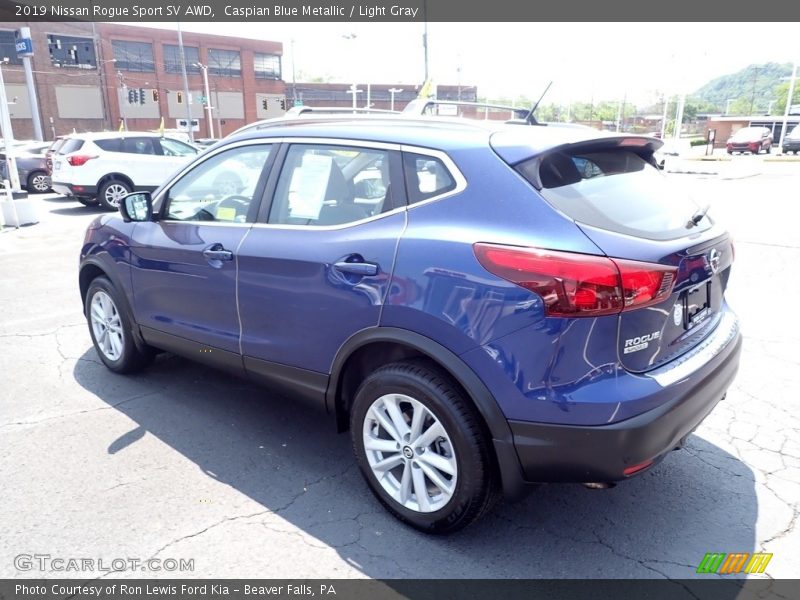 Caspian Blue Metallic / Light Gray 2019 Nissan Rogue Sport SV AWD