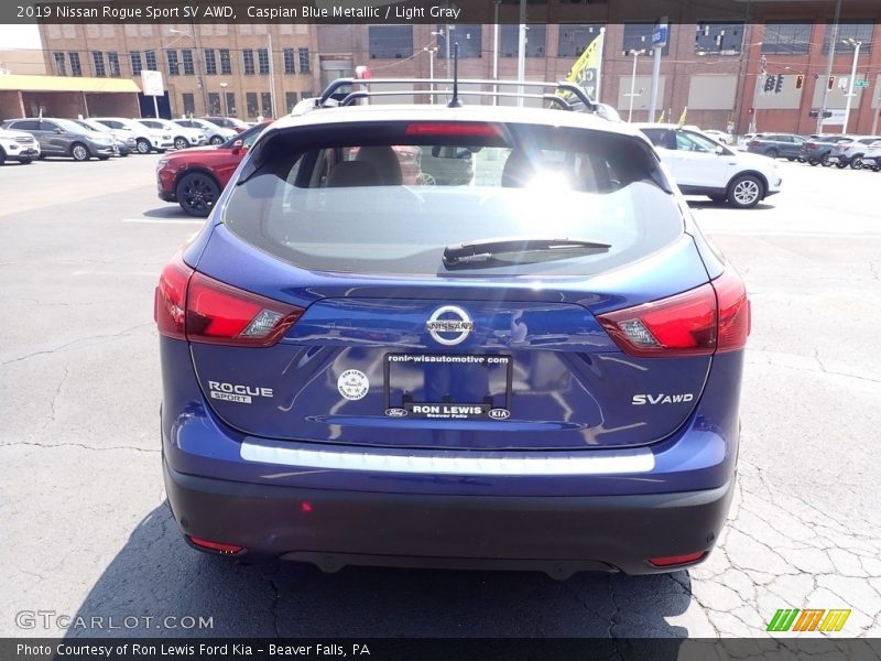 Caspian Blue Metallic / Light Gray 2019 Nissan Rogue Sport SV AWD