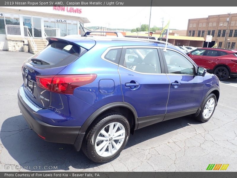Caspian Blue Metallic / Light Gray 2019 Nissan Rogue Sport SV AWD