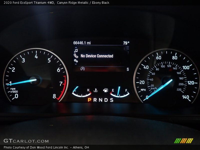 Canyon Ridge Metallic / Ebony Black 2020 Ford EcoSport Titanium 4WD