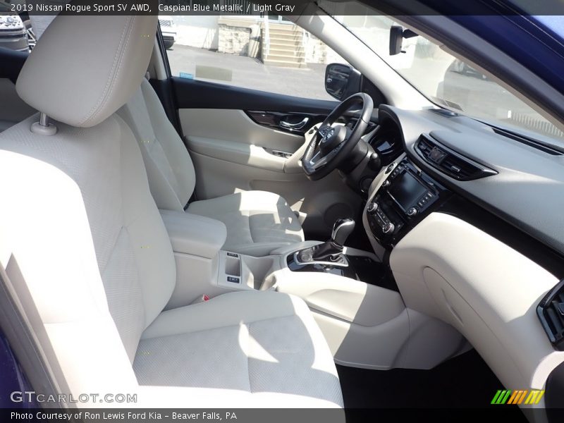 Caspian Blue Metallic / Light Gray 2019 Nissan Rogue Sport SV AWD
