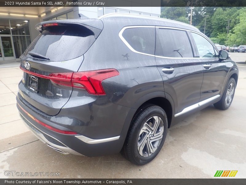 Portofino Gray / Gray 2023 Hyundai Santa Fe SEL AWD
