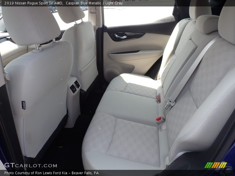 Caspian Blue Metallic / Light Gray 2019 Nissan Rogue Sport SV AWD