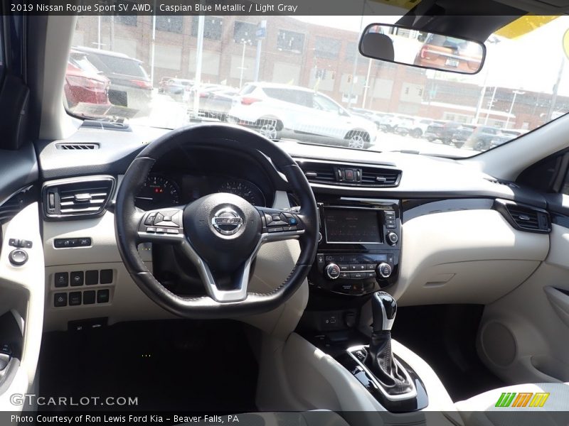 Caspian Blue Metallic / Light Gray 2019 Nissan Rogue Sport SV AWD
